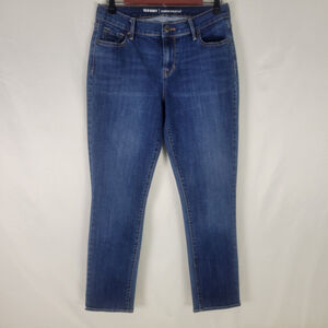 Old Navy Jeans Womens 6 Blue Denim Short Mid Rise Curvy Skinny‎ Leg W29 x L27